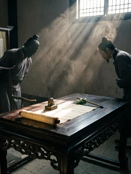 The Case of Yan Zhenqing Adjudicating a Fraternal Land Dispute in Fengqiu County in the 13th Year of Kaiyuan