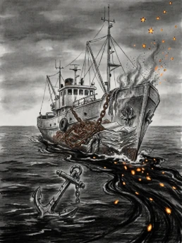 Embers Over the Sable Wake